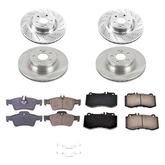 Callahan Brake Parts® - Plain Front and Rear Brake Kit
