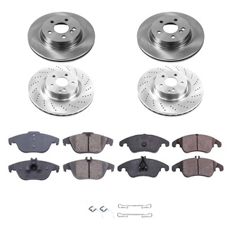 Callahan Brake Parts® - Plain Front and Rear Brake Kit