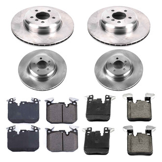 Callahan Brake Parts® - Plain Front and Rear Brake Kit