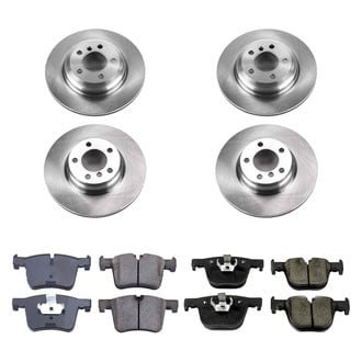 Callahan Brake Parts® - Plain Front and Rear Brake Kit