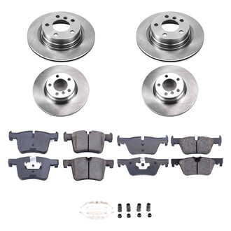 Callahan Brake Parts® - Plain Front and Rear Brake Kit