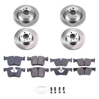 Callahan Brake Parts® - Plain Front and Rear Brake Kit
