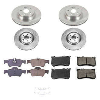 Callahan Brake Parts® - Plain Front and Rear Brake Kit