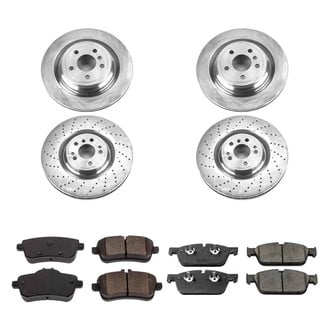 Callahan Brake Parts® - Plain Front and Rear Brake Kit