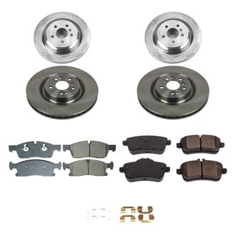 Callahan Brake Parts® - Plain Front and Rear Brake Kit