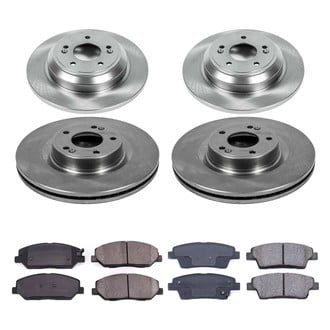 Callahan Brake Parts® - Plain Front and Rear Brake Kit