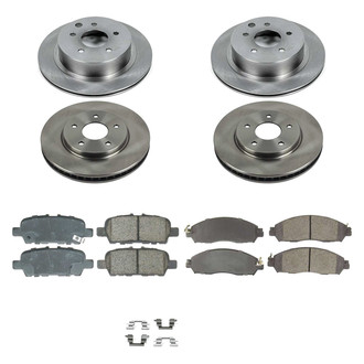 Callahan Brake Parts® - Plain Front and Rear Brake Kit