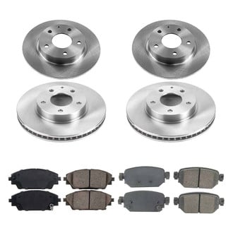 Callahan Brake Parts® - Plain Front and Rear Brake Kit
