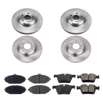 Callahan Brake Parts® - Plain Front and Rear Brake Kit