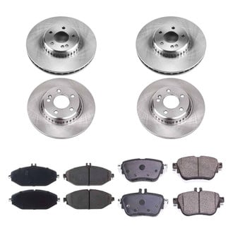 Callahan Brake Parts® - Plain Front and Rear Brake Kit