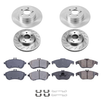 Callahan Brake Parts® - Plain Front and Rear Brake Kit