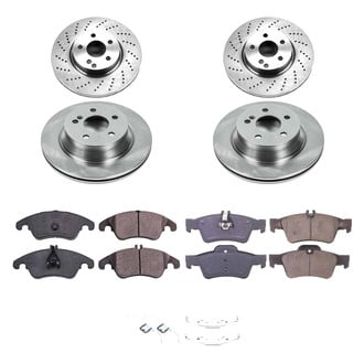 Callahan Brake Parts® - Plain Front and Rear Brake Kit