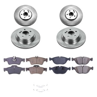 Callahan Brake Parts® - Plain Front and Rear Brake Kit