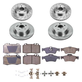 Callahan Brake Parts® - Plain Front and Rear Brake Kit