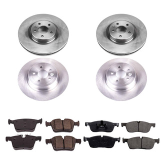 Callahan Brake Parts® - Plain Front and Rear Brake Kit