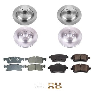Callahan Brake Parts® - Plain Front and Rear Brake Kit