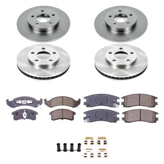 Callahan Brake Parts® - Plain Front and Rear Brake Kit