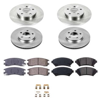 Callahan Brake Parts® - Plain Front and Rear Brake Kit