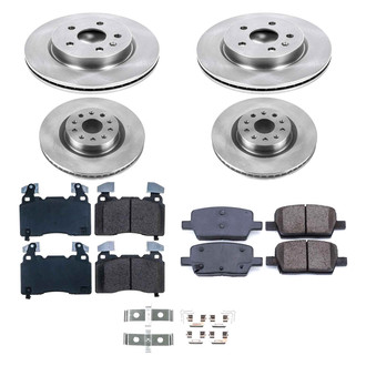Callahan Brake Parts® - Plain Front and Rear Brake Kit