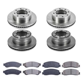 Callahan Brake Parts® - Plain Front and Rear Brake Kit