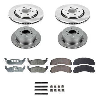 Callahan Brake Parts® - Plain Front and Rear Brake Kit
