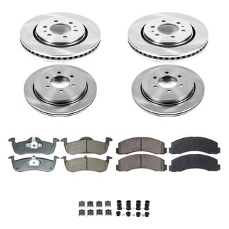Callahan Brake Parts® - Plain Front and Rear Brake Kit