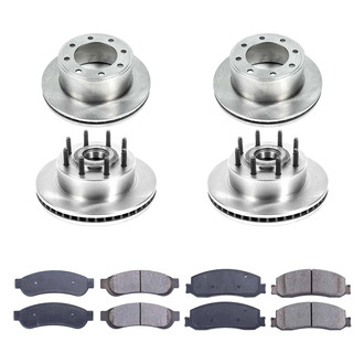 Callahan Brake Parts® - Plain Front and Rear Brake Kit