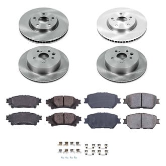 Callahan Brake Parts® - Plain Front and Rear Brake Kit
