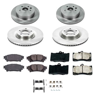 Callahan Brake Parts® - Plain Front and Rear Brake Kit
