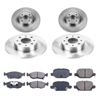 Callahan Brake Parts® - Plain Front and Rear Brake Kit