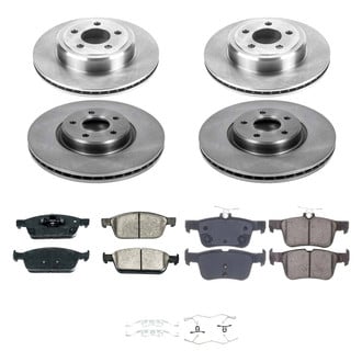 Callahan Brake Parts® - Plain Front and Rear Brake Kit