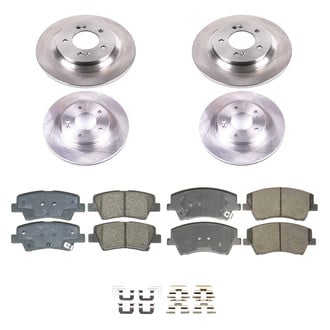 Callahan Brake Parts® - Plain Front and Rear Brake Kit
