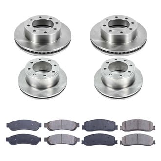 Callahan Brake Parts® - Plain Front and Rear Brake Kit