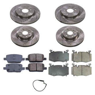 Callahan Brake Parts® - Drilled and Slotted Front and Rear Brake Kit