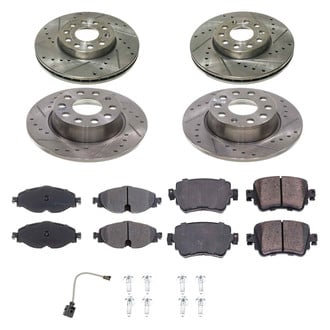Callahan Brake Parts® - Drilled and Slotted Front and Rear Brake Kit