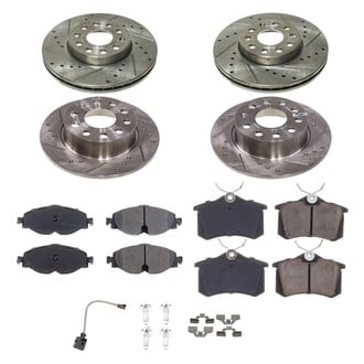 Callahan Brake Parts® - Drilled and Slotted Front and Rear Brake Kit