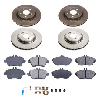 Callahan Brake Parts® - Plain Front and Rear Brake Kit
