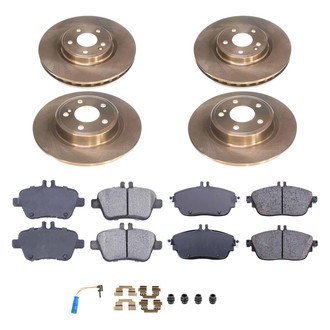 Callahan Brake Parts® - Plain Front and Rear Brake Kit