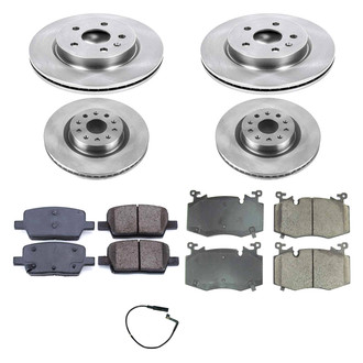 Callahan Brake Parts® - Plain Front and Rear Brake Kit
