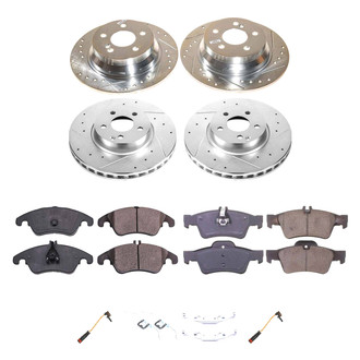 Callahan Brake Parts® - Drilled and Slotted Front and Rear Brake Kit