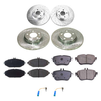 Callahan Brake Parts® - Drilled and Slotted Front and Rear Brake Kit