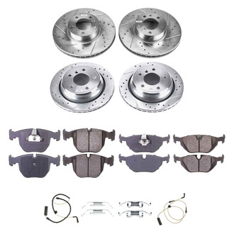 Callahan Brake Parts® - Drilled and Slotted Front and Rear Brake Kit