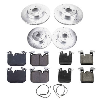 Callahan Brake Parts® - Drilled and Slotted Front and Rear Brake Kit