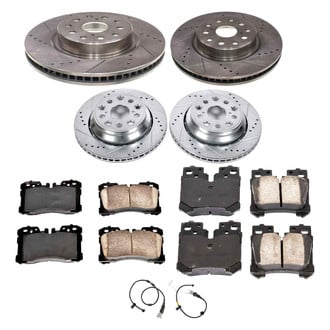 Callahan Brake Parts® - Drilled and Slotted Front and Rear Brake Kit