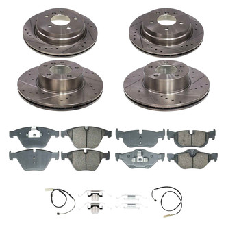 Callahan Brake Parts® - Drilled and Slotted Front and Rear Brake Kit