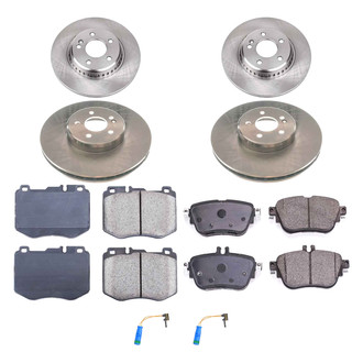 Callahan Brake Parts® - Plain Front and Rear Brake Kit