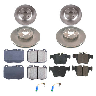 Callahan Brake Parts® - Plain Front and Rear Brake Kit