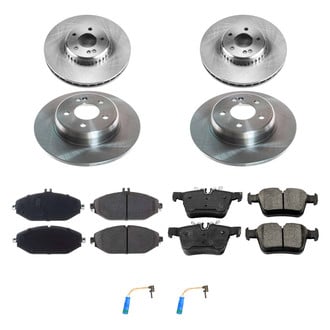 Callahan Brake Parts® - Plain Front and Rear Brake Kit