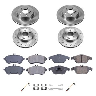 Callahan Brake Parts® - Plain Front and Rear Brake Kit