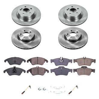 Callahan Brake Parts® - Plain Front and Rear Brake Kit